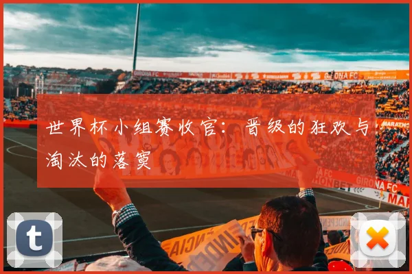 世界杯小组赛收官:晋级的狂欢与淘汰的落寞